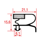 Hűtőajtó tömítés 1014-es profil