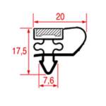 Hűtőajtó tömítés 1022-es profil